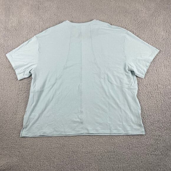 Sweaty Betty Women's Large Green Polyester Lyocell Elastane Short Sleeve Shirt - Picture 11 of 11